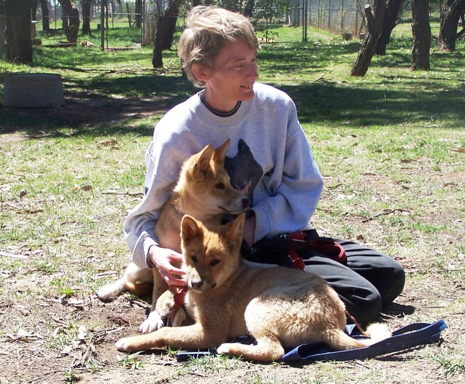 A young Baralga with Heather Christison