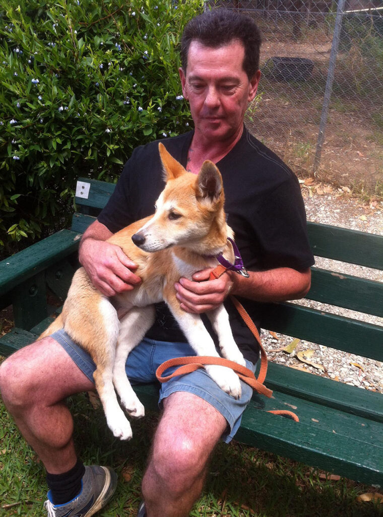 Kymba having cuddles with Glenn (Ernie) 11-2013